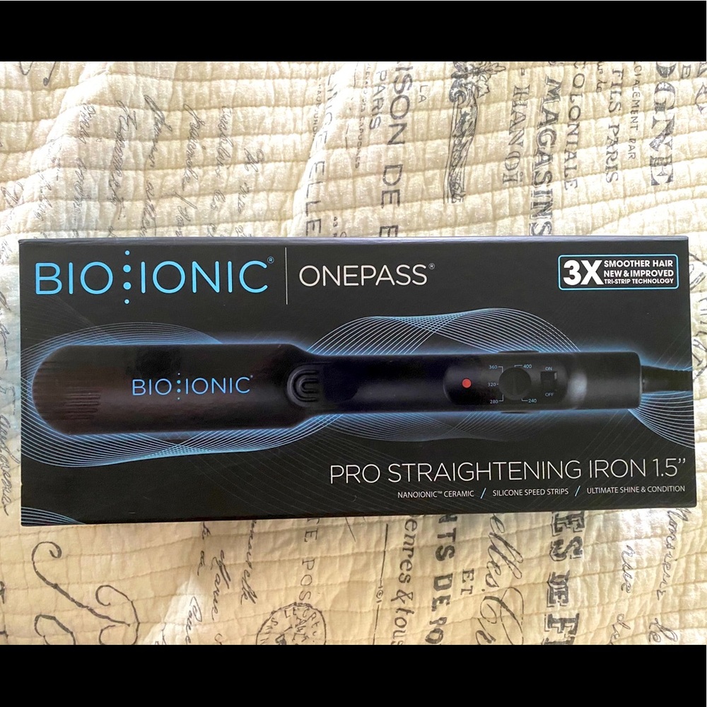 Bio ionic one pass hair straightener